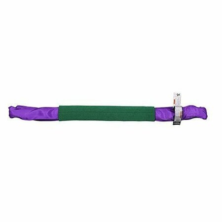 HSI Eye and Eye Round Slings, 8 ft L, Purple SP260EE-08